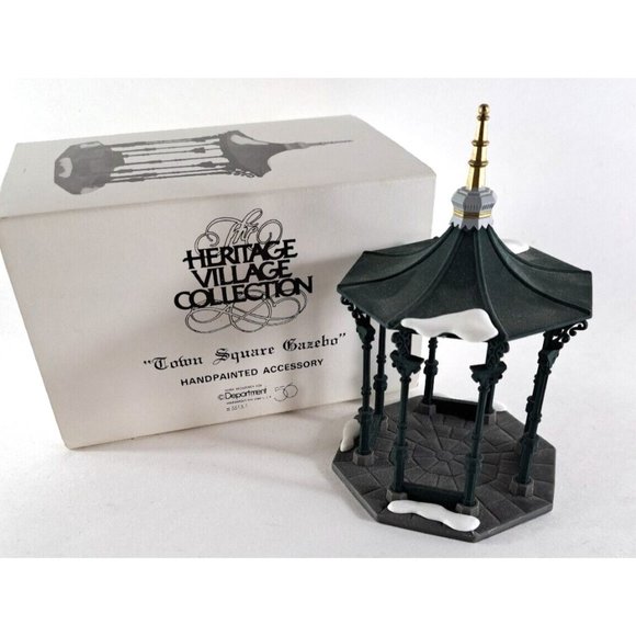 Department 56 Town Square Gazebo Christmas Heritage Village Collection W Box - Picture 1 of 5